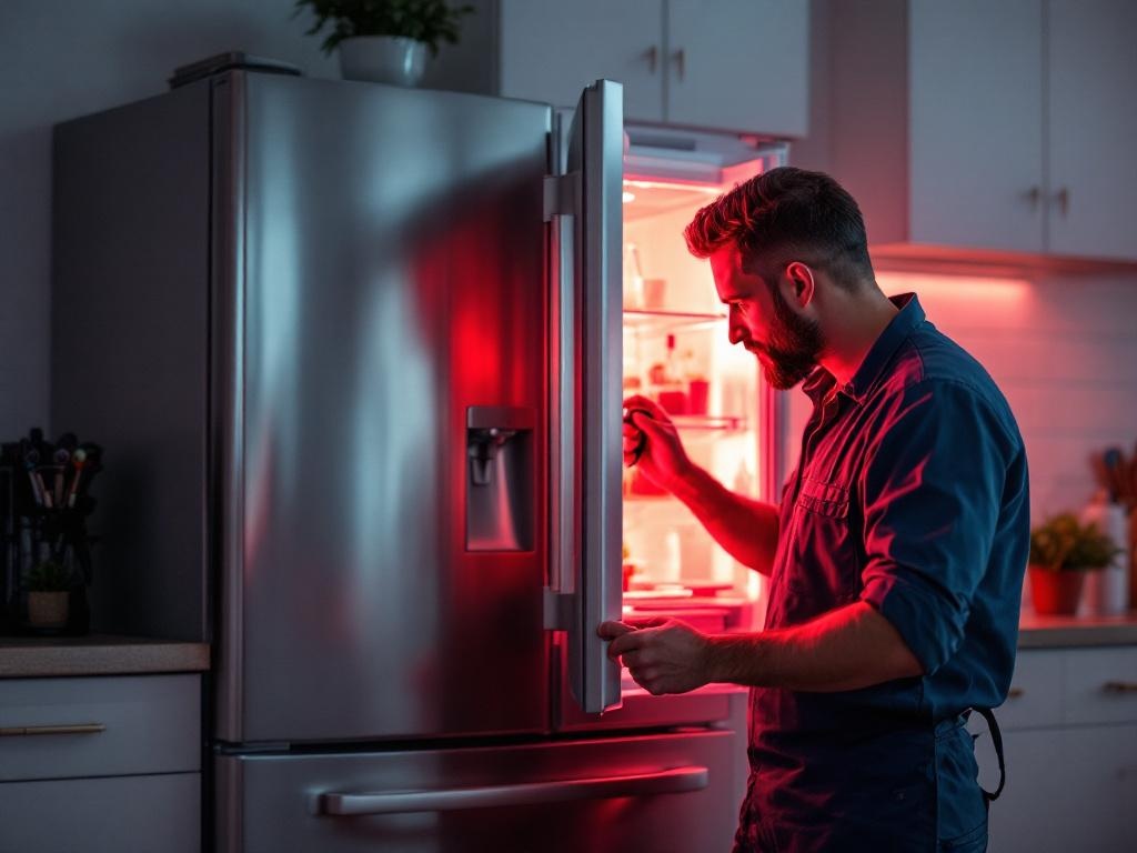 Luz roja parpadeante en frigorífico: causas comunes